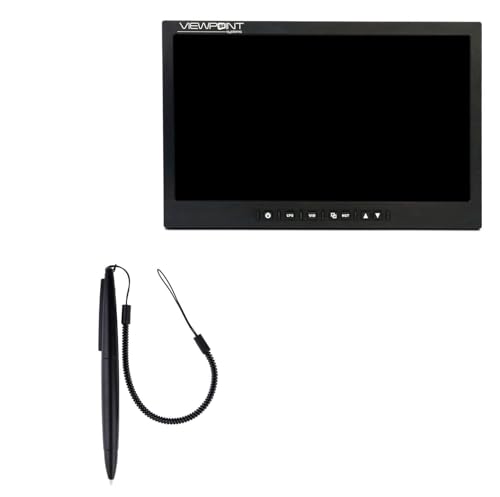 BoxWave Stylus Pen Compatible with ViewPoint Systems VPT-24UHD-MIL (23.8 in) - DirectSign Resistive Stylus, for Resistive Touchscreens Plastic Lanyard - Jet Black