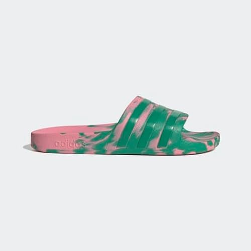adidas Unisex-Adult Adilette Aqua Sportswear, Bliss Pink/Court Green/Court Green, 12