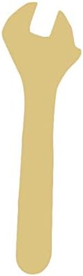 Wrench Cutout Unfinished Wood Garage Decor Mechanic Tool Door Hanger MDF Shape Canvas Style 1 (24")
