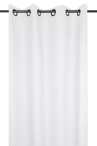 Stof - Rideau - Modèle Nelson - Blanc - 135x180 cm - 100% Polyester