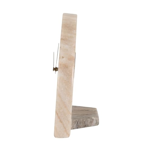 Bloomingville Half-Moon Marble Mantel Clock