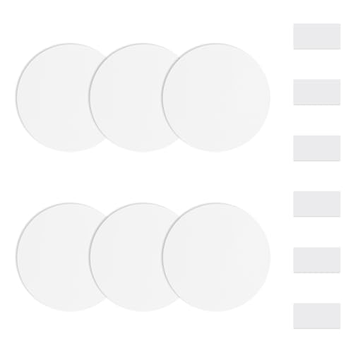 Kit de réparation pour mur et plafond en PVC résistant - Rosace blanche 17,8 cm - 2