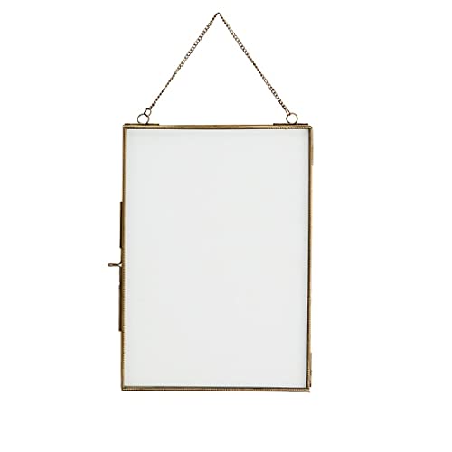 Madam Stoltz Marco de fotos colgante de hierro dorado, 21 x 29,5 cm Cover