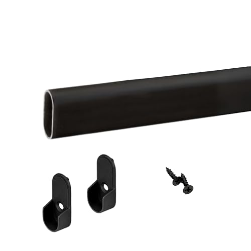 Oval Closet Rod, custom cut to size, 92" max