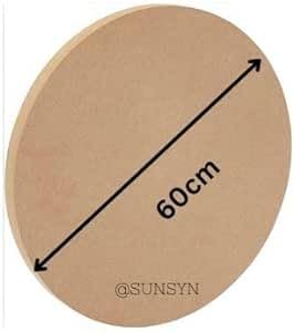 SUNSYN Circular diameter Round MDF Board Circle 60cm / 24 inch (Pack of 4) (9mm Thick) For Art, crafts & painting