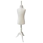 The Shopfitting Shop MILAN Childrens 6-8 years White Dressmakers Dummy / Window Display Mannequin Supplied with a Deluxe White Wooden tripod Stand