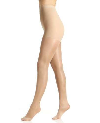 Image of Berkshire - 4943 Women's 40 Denier Soft Opaque Shimmers Tights - Control Top, High Waist Pantyhose with elastic waistband