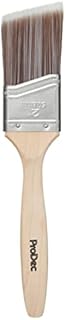 ProDec 2 inch Premier Trade Professional Synthetic Long Handle Cutting In Paint Brush for Sharp Edge Lines Painting with Emulsion, Gloss, Satin Paints on Walls, Ceilings, Wood and Metal, 2" 50mm