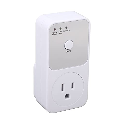 Diydeg DIYDEGXRZVDFUE2S Voltage Protector, Single Outlet Ac120V Plug In Refrigerator Voltage Protector With 5 Tto 6 Minutes Time Delay, Voltage Regulator For 80V To 150V Refrigerators And Washing Machine cover
