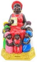 Miniatura 2 de Poderosa Estatua de Madama Estatua de La Madama Madama con Siete Niños Estatua Estatua Católica