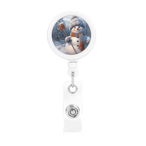 Hardworking Snowman �o�b�W���[�� �i�[���o�b�W�z���_�[ �ʔ���ID�o�b�W�N���b�v �Ō�t ���t �I�t�B�X�p�i �y�ʃv���X�`�b�N�l�[���J�[�h�z���_�[ �x���g�N���b�v�t��