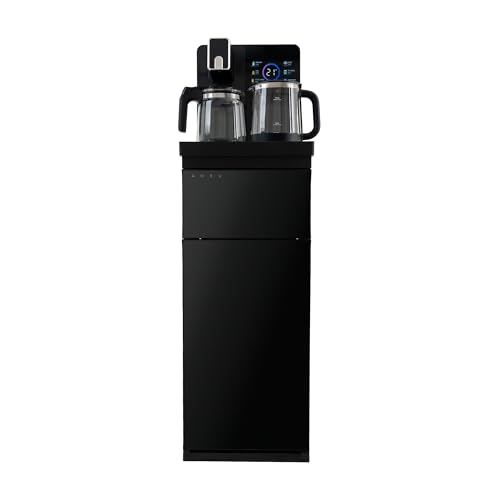 Consejos para Comprar Dispensador de Agua Con Frigobar - 5 favoritos. 47 AOKU Dispensador De Agua Electrico De Tamaño Compacto, Agua Caliente Y Fresca. Garrafón Oculto, Control Remoto, Panel Touch, Pantalla LED, 2 Jarras Incluidas,