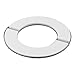 Stainless Steel Decorative Pipe Cover for Shower, Gas Water Heater & Boiler Extractor – Chrome-Plated Rosette Sleeve with Split Design, for Easy-Install(80mm)