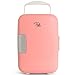 Peach Beauty® Mini Frigo l Frigo Cosmétique/Mini Frigo de Chambre l pour le Refroidissement et le Chauffage l Mini Glaciere Electrique Skincare - Rose - 4L
