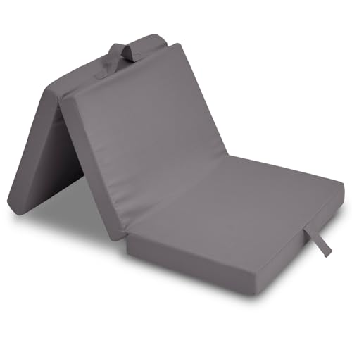 Sleezzz CloudComfort Basic Kinder Faltmatratze Klappmatratze, 60 x 120 x 6 cm, Schaumstoffkern mit Tragegriff und Klettverschluss