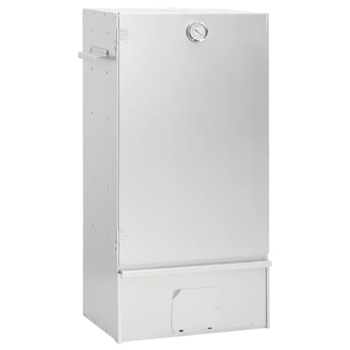 vidaXL Horno Ahumador de BBQ, Parrilla con Generador de Humo Frío, Ahumador de Barbacoa, Horno Ahumador de Exterior, Acero Galvanizado