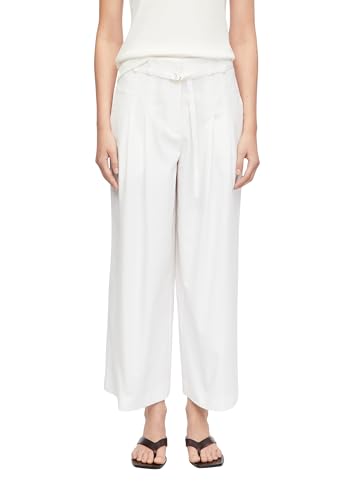 Pantalon à plis élégant coupe chic sept-huitième Comma femme