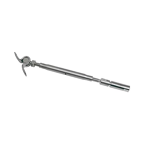 DBMIMPORTERS Marine Stainless Steel Swageless Deck Toggle Turnbuckle Fitting 3/16
