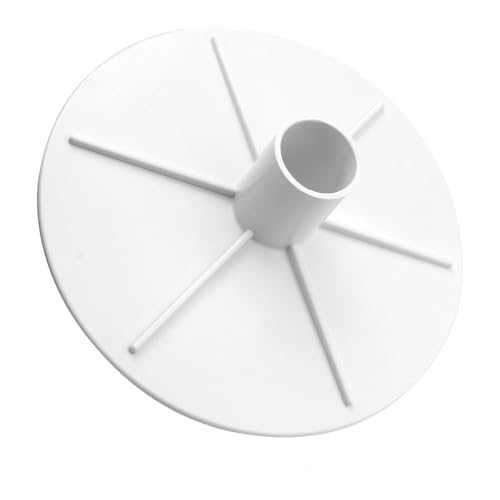 SHAHN 85001900 Pool Vacuum Plate Adapter Compatible with Pentair Admiral S15 & S20 Skimmer Vacuum Plate (White)