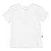 HonestBaby 10-Pack Short Sleeve T-shirts 100% Organic Cotton Baby, Toddler, Little Kids, Boys, Girls, Unisex, Bright White, Preemie
