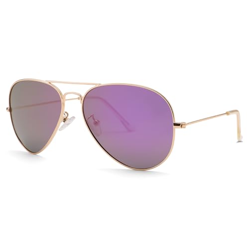 Image of Pro Acme Aviator Sunglasses for Men Women Classic Polarized UV400 Protection