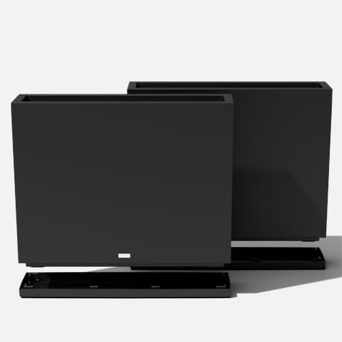 Image of Veradek Block Series Span Planter & Drip Tray - Rectangular Outdoor Planter