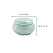 Beaupretty 3Pcs Small Ceramic Lip Balm Jars with Lids 1.81In Round Refillable Cosmetic Containers for Lip Gloss Creams Travel and Daily Use