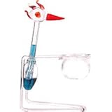 dekorativ Schluckspecht bewegliche Glasschaukelfigur mundgeblasen Wippvogel Trinkente mit violetter Flüssigkeit Höhe 12 cm Dieser Artikel ist kein Spielzeug und Nicht für Kinder geeignet