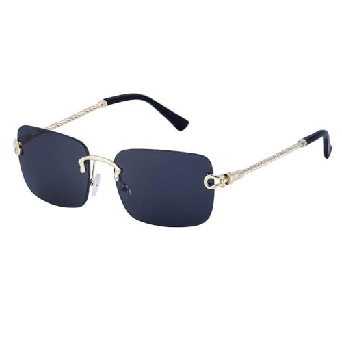 Lunettes de soleil rectangulaires sans monture pour briller en terrasse cet été