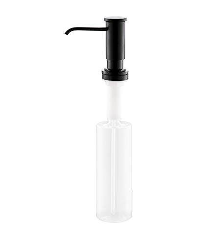 Matte Black Hand Soap Dispenser For Kitchen Sink, Stainless Steel Kitchen Dish Soap