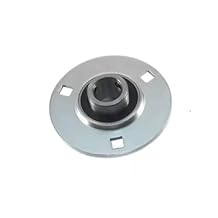 SBPF205-16, 1" Bore Set Screw Pressed Steel Round 3-Bolt Flange Bearing
