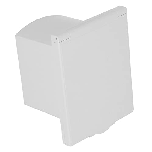 Dioche Toma de Corriente Eléctrica 16A 220V-240V, Toma de Corriente Impermeable, Enchufe Hembra Empotrado Externo de 3 Pines para Remolque de Autocaravana RV