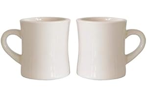 Serami Original 11oz Cream Diner Coffee Mugs | Retro Waffle House Farmhouse Mug