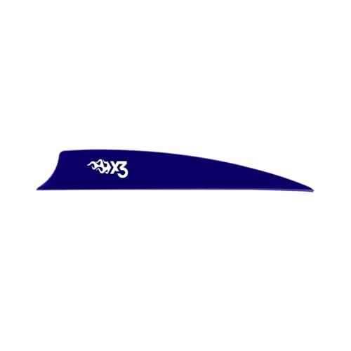 Bohning X3 Vane, 3.5", Blue, 36pk by Bohning - Used condition - US$18.12