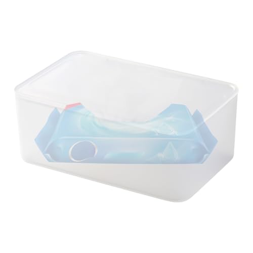 BommFu Contenedor de Toallitas Húmedas,Recipiente Recargable para Toallitas | Caja De Almacenamiento Reutilizable para Pañuelos Y En Carro Cocina Sala Hogar Guardería Dormitorio Baño