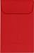 LUXPaper Coin Envelopes, Ruby Red, 2 1/4-Inch x 3 1/2-Inch, 50-Count