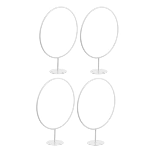 Support mural blanc pour ballons en fer - Lot de 4 supports faciles à installer chez soi