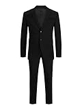 Jack & Jones Jprsolaris Suit Noos Trajes, Black/Fit:Super Slim, 42 de los Hombres