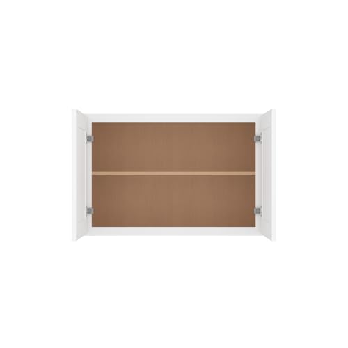 Image of Furinno Shaker Wall Kitchen Cabinet 2-Doors, Ready to Assemble, 12 D x 36 W x 24 H, White