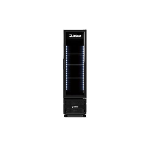Expositor e Refrigerador Vertical VR08 Imbera - All Black Inverter 244L Porta de Vidro 0ºC a +7ºC Bivolt Automático