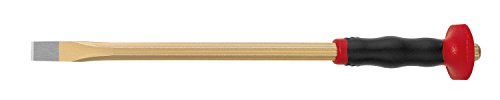 Rennsteig Elektrikermeißel 3613030, 10 mm x 300 mm, flach, mit achteckigem Schaft mit Händeschutz Cover