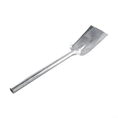 Charcoal Shovel Cleaning Tool for Fireplace and BBQ, 410 x 97 mm Iron Construction with Extended Handle, Waterproof and Easy to Maintain for Ash, Soil and Waste Removal Indoors or Outdoors