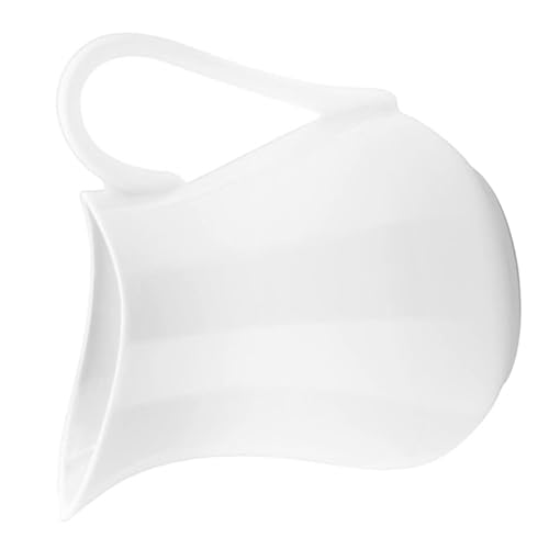 Angoily Jarra de Cerámica para Espumar Leche Asa Capacidad 250 Ml Color Jarra para Crema Multifuncional Adecuado para Cocina y Cafetería