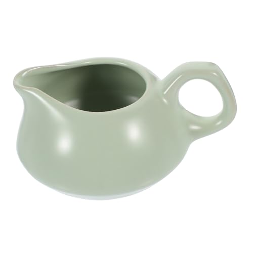 Kichvoe Ceramic Gravy Boat for Sauces Dressings Elegant Pitcher with Handle for Thanksgiving Serveware Family Gatherings Easy to Clean Design
