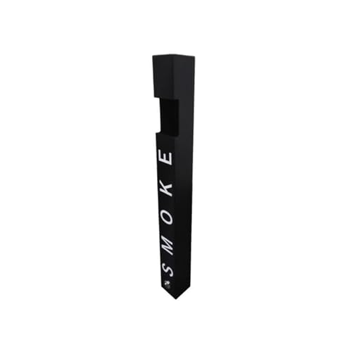 Cendrier en acier inoxydable mural au design noir contemporain