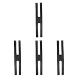 Qianly 4X Silicone Rubber Bands Camping Plate Wrapping Bands Nonslip Multifunction H Bands Packing Bands for Backpacking Traveling, Black