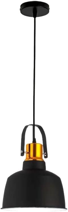Luminaire industriel noir en métal de qualité supérieure pour îlot