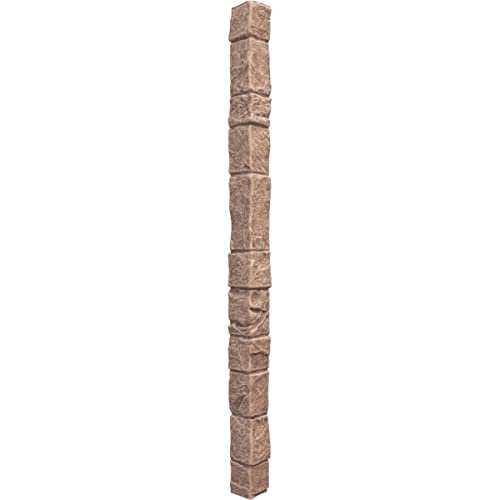 Universal Outside Corner for EverStone Faux Stone Siding Panels, 3"W x 3"D x 48"H, North Hill Color
