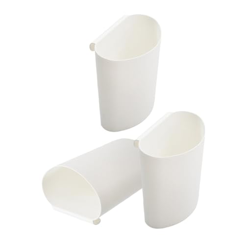 HOMOBABE Cestino Appeso Portaoggetti Piccolo in Plastica Resistente Per Carrello Mobile, Organizer Sospeso Salvaspazio Per Casa e Salone, Set Da 3 Pezzi Multifunzione Facile Pulizia