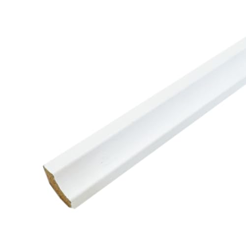 FVLFIL Laminate Scotia Floor Beading 2.4m x20 Lengths (White)